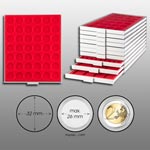 Prophila_Collection_Münzbox_grau_42_runde_Fächer_für_2-€URO-Münzen_in_Kapseln,_rote_Einlage