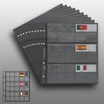 Prophila_Collection_10_Mnzhllen_fr_3_komplette_-Kursmnzenstze_mit_je_8_Mnzen,_mit_10_schwarzen_Karton-Zwischenbl._+_24_Flaggen