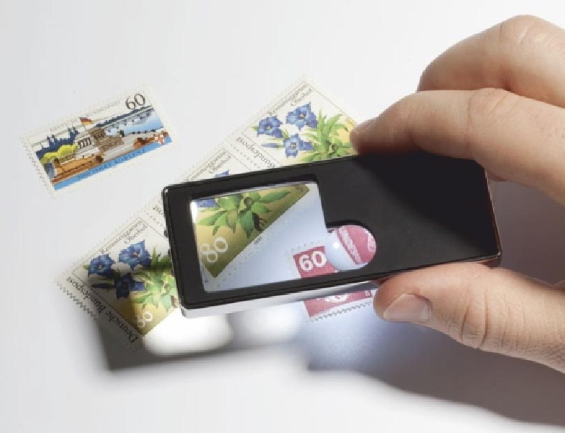 Prophila Multifunktions LED-Taschenlupe mit 2,5- und 10-facher Vergrerung