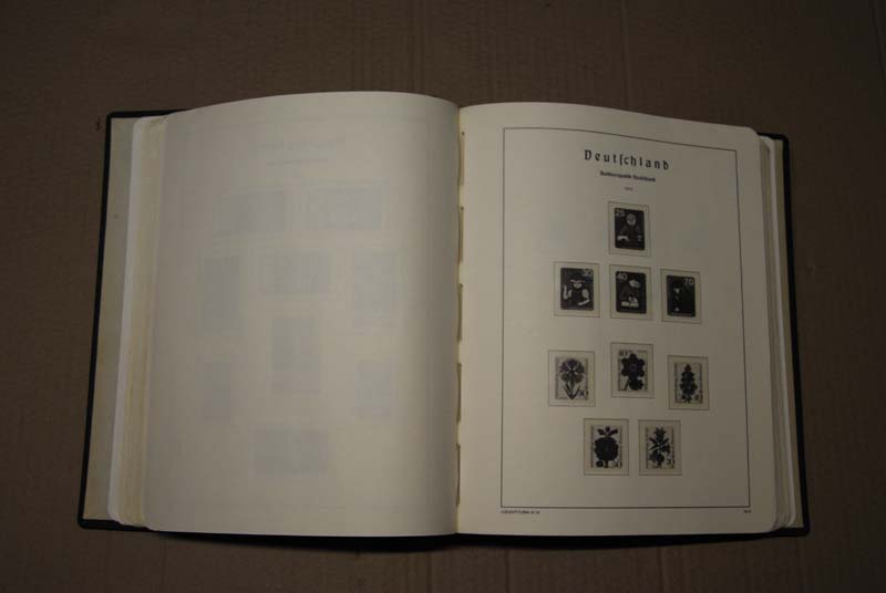 Leuchtturm SF Vordruckalbum falzlos BRD 1960-1992 (stark gebraucht)