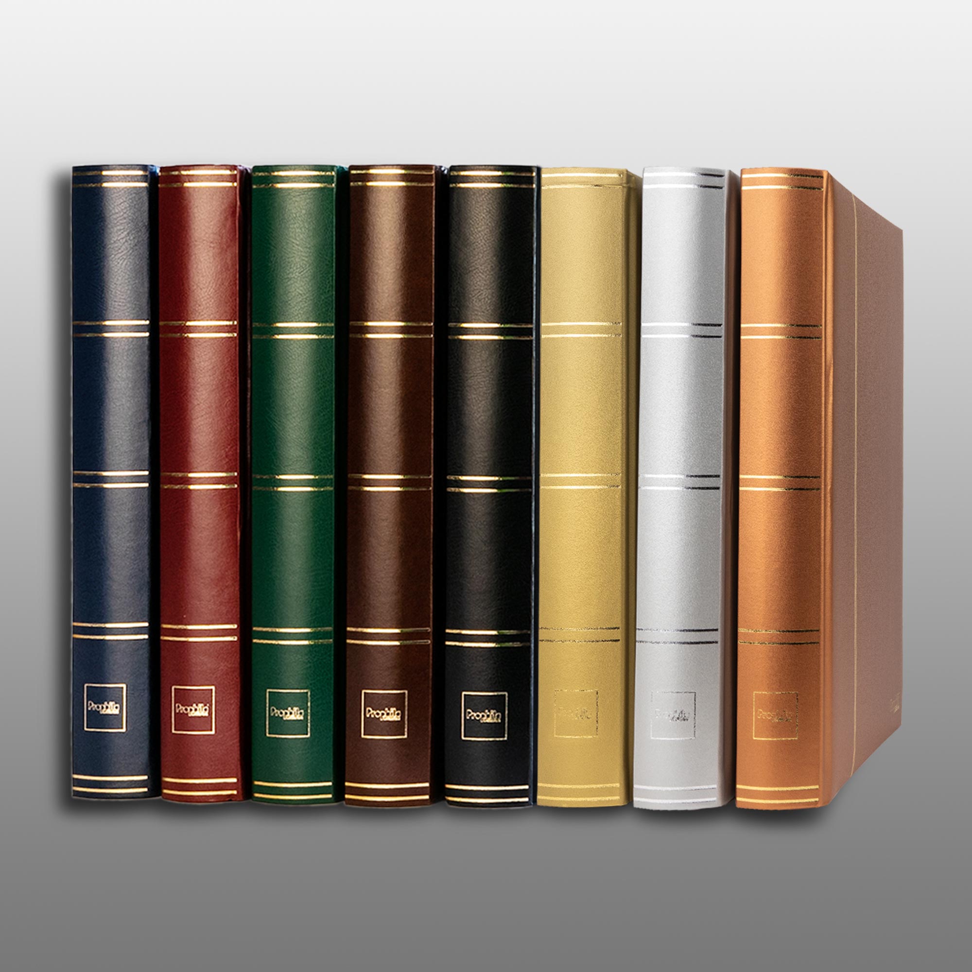 Prophila Collection 60 Schwarze Seiten Briefmarkenalbum Einsteckbuch wattierter schwarzer Einband