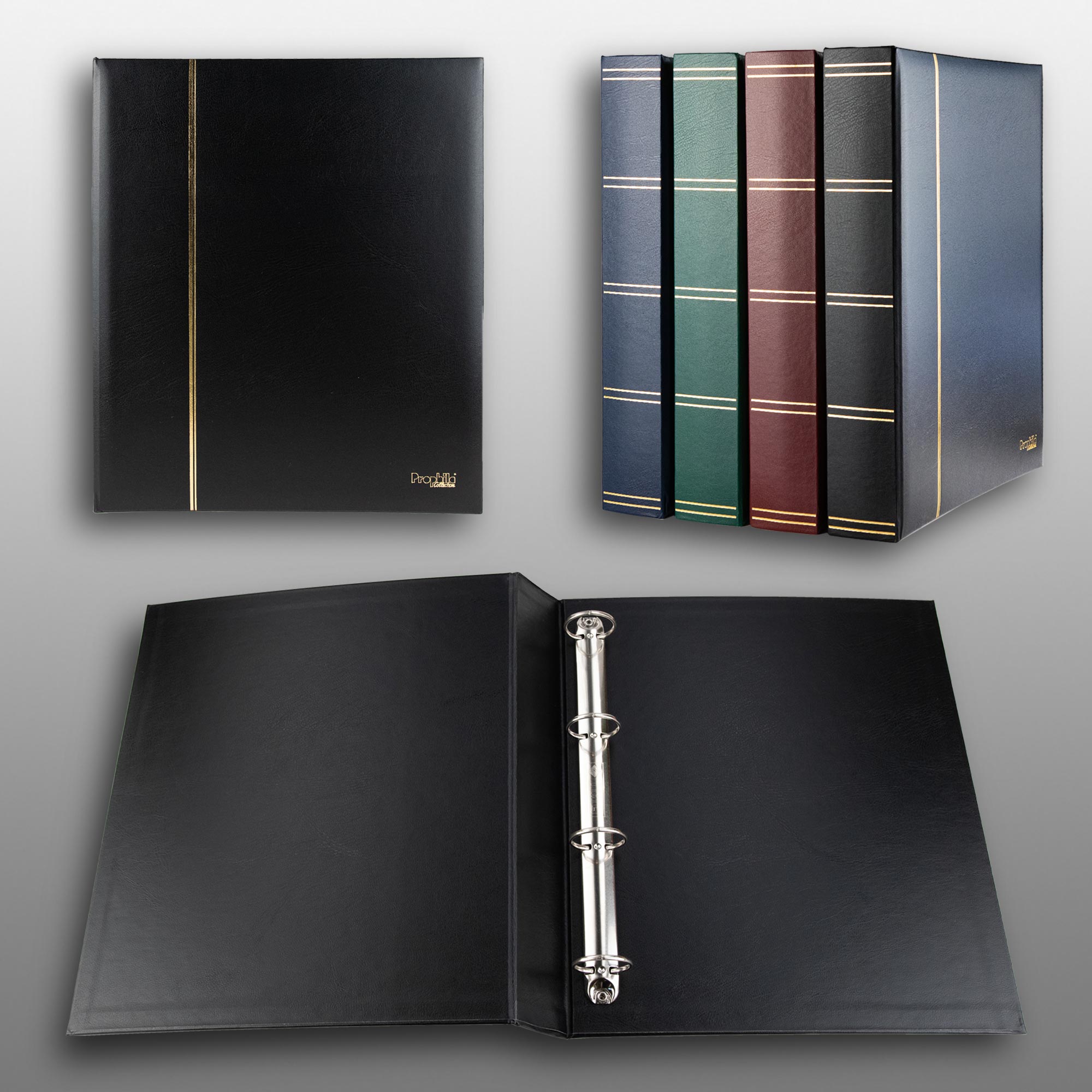 Prophila Collection Maxi Ringbinder fr lose Einsteckbltter, variabel abheftbar, schwarz
