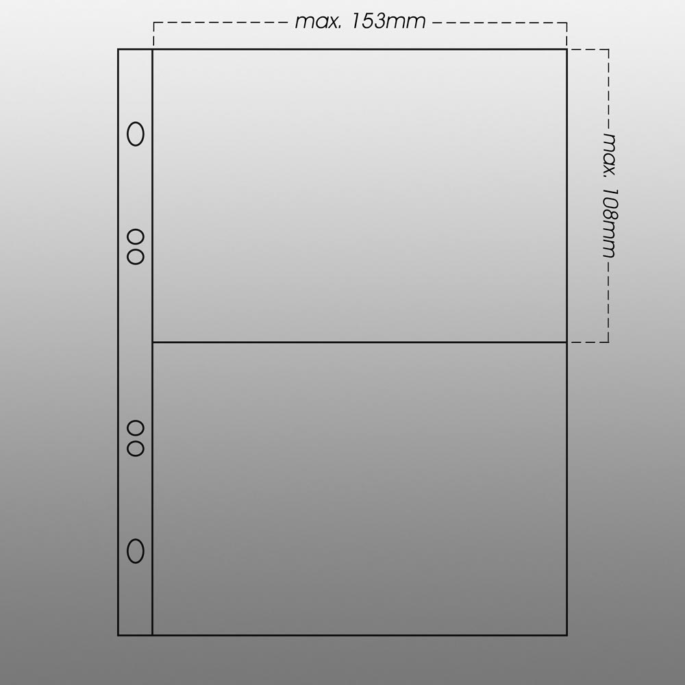 Prophila Collection 50 Postkarten-Hllen (Hllenformat 170 x 222 mm)