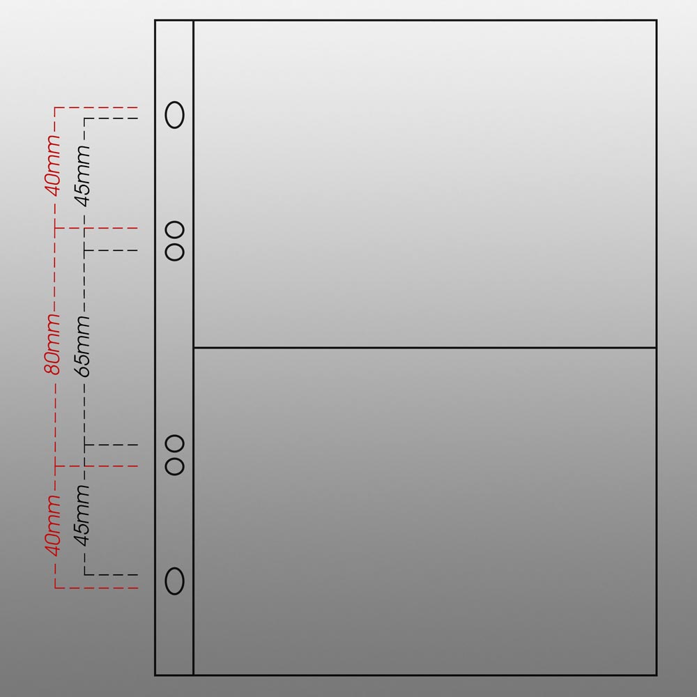 Prophila Collection 50 Postkarten-Hllen (Hllenformat 170 x 222 mm)