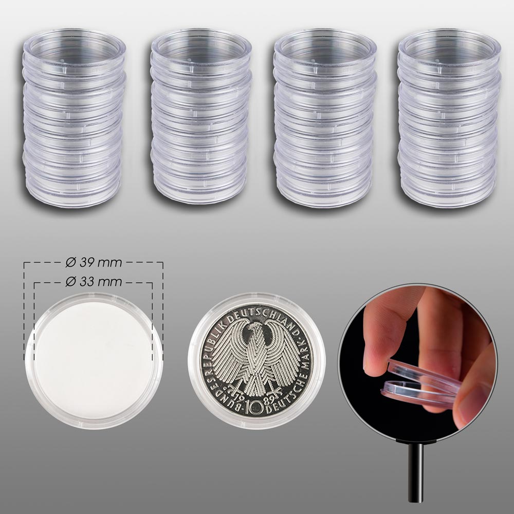 Prophila Collection 40 Mnzkapseln 33 mm zB 10 DM- / 10 Euro