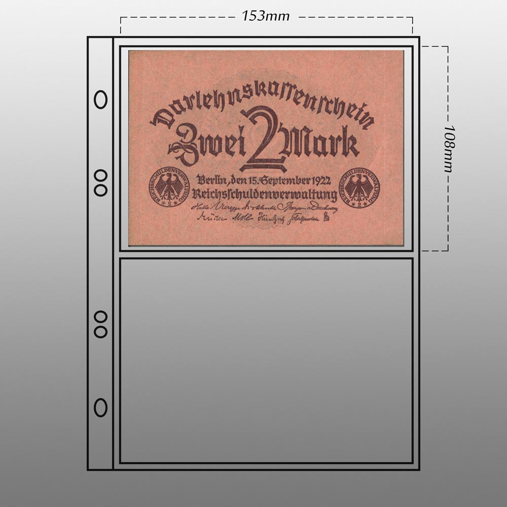 Prophila Collection 5 kleine Geldschein-Hllen fr je 2 Banknoten