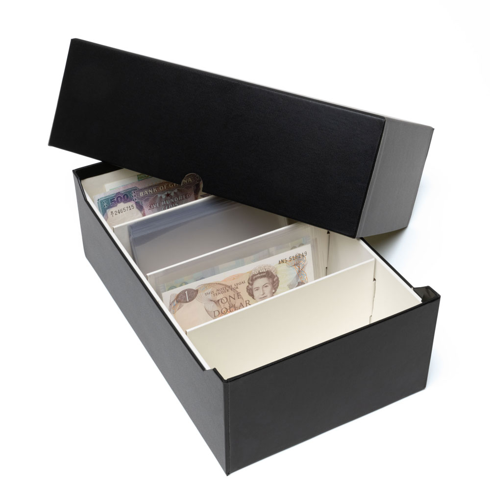 Archivbox LOGIK fr 500 Banknoten, schwarz