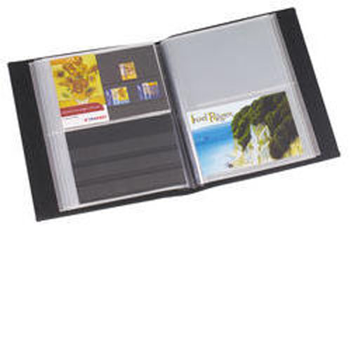 Postkartenalbum mit 50 klarsichtigen Hllen, rot