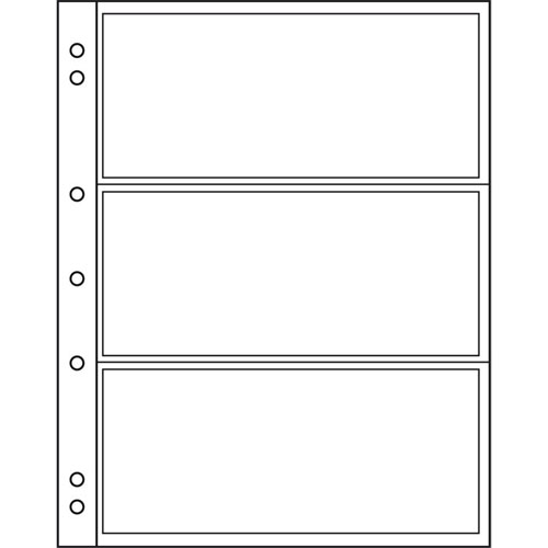 Mnzhllen NUMIS, 3 Fcher fr Banknoten, 10er Pack