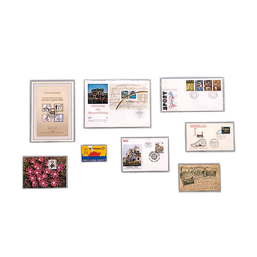 SAFE 9246 50 Klarsichthllen offene Schmalseite 95x72mm