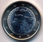 San Marino 2025 Kursmnze 1 Euro SMA 7 2025 Stgl./unzirkuliert