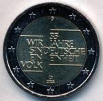 BRD (BR.Deutschland) 2025 2 Euro 35 Jahre Deutsche Einheit 2025 F Stgl./unzirkuliert Auflage: .